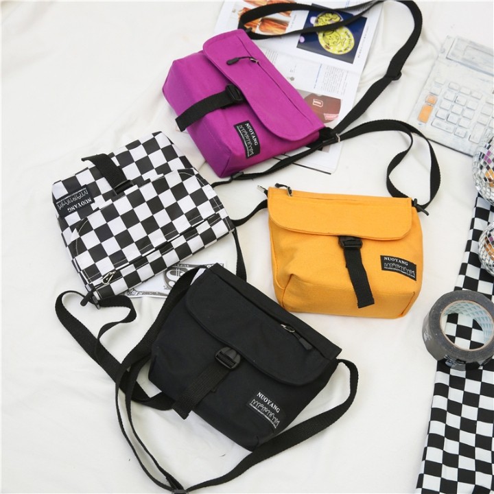 small canvas sling bag