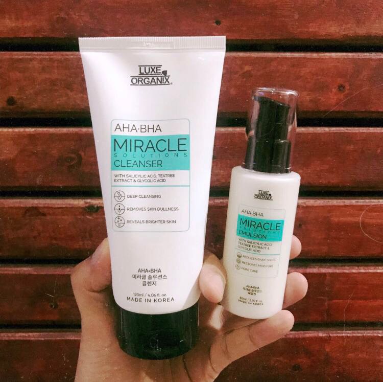 AHA BHA KOREAN SKINCARE LUXE ORGANIX, Beauty & Personal Care, Face ...