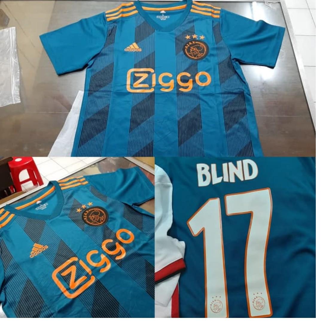 Ajax Away 19 20 Jersey Nameset Sports Sports Apparel On Carousell