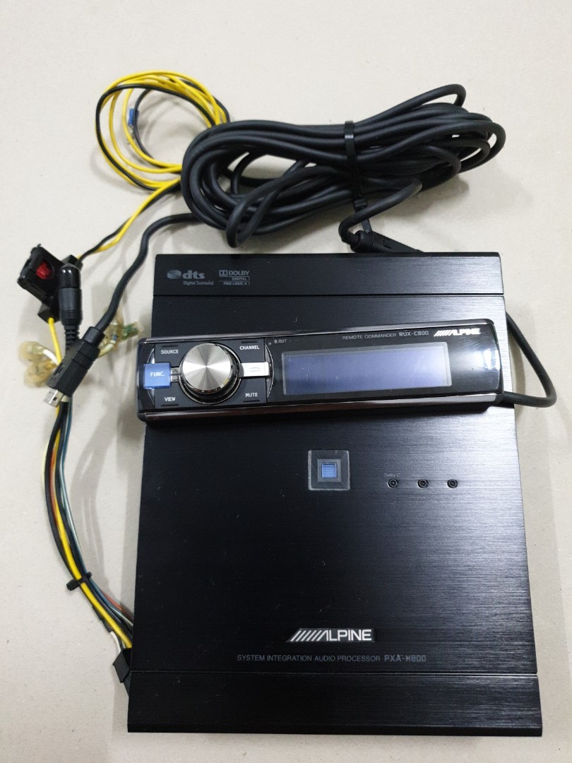 アルパインサウンドプロセッサPXA-H800とコマンダーRUX-C800 散ら