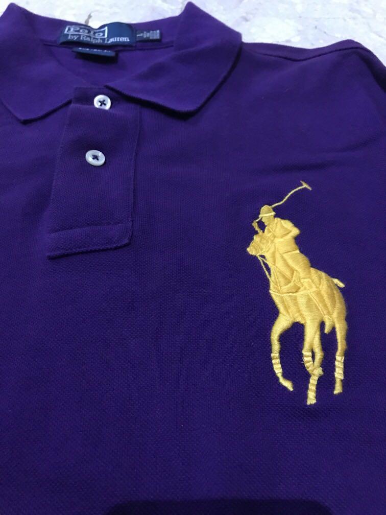 Purple and yellow ralph lauren polo new arrivals