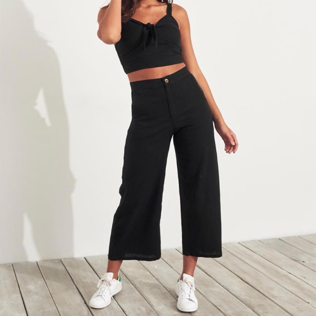 black ultra high waisted jeans