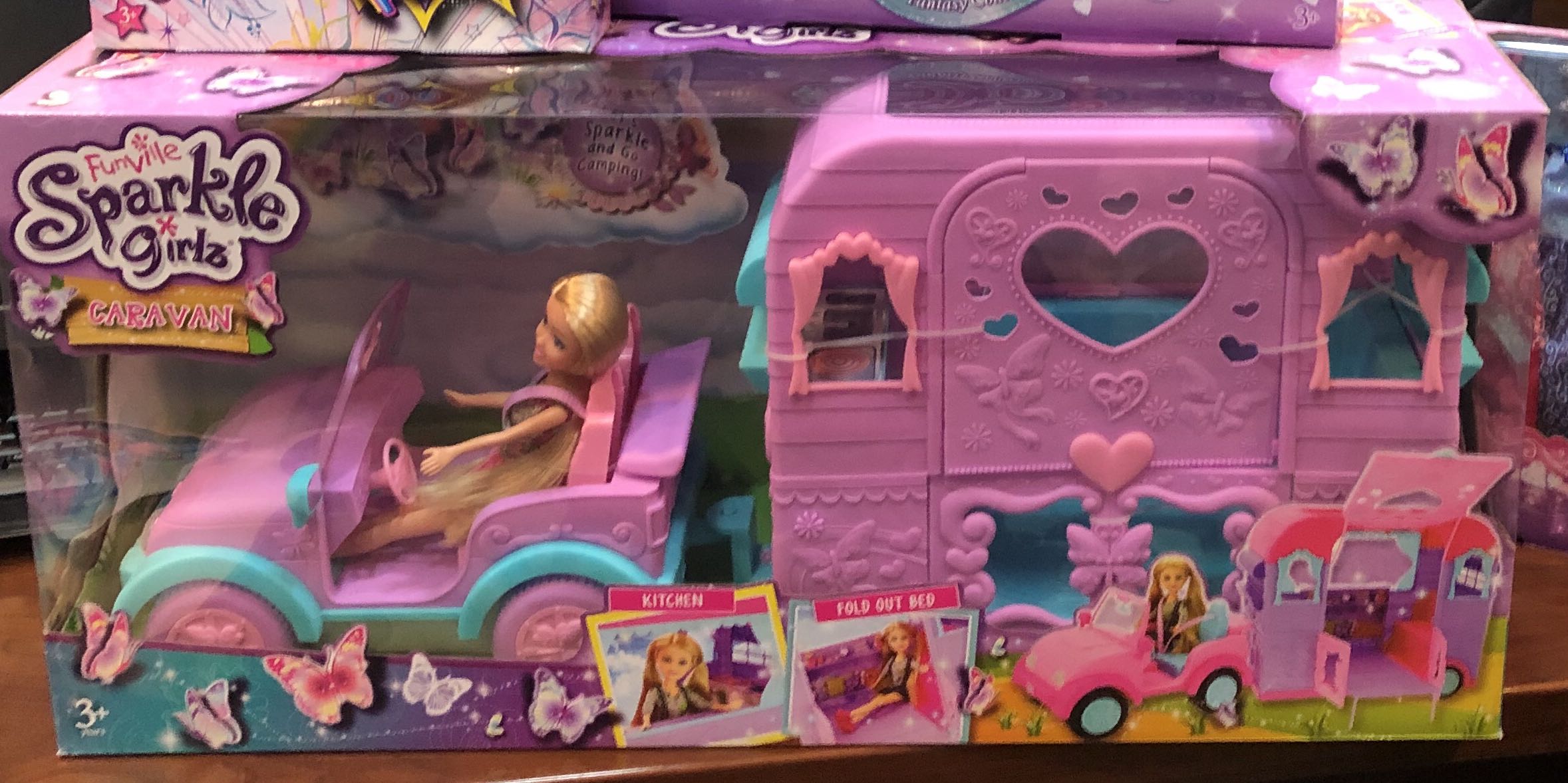 barbie car and caravan