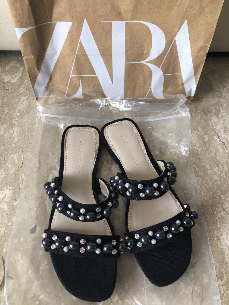 zara diamante sandals