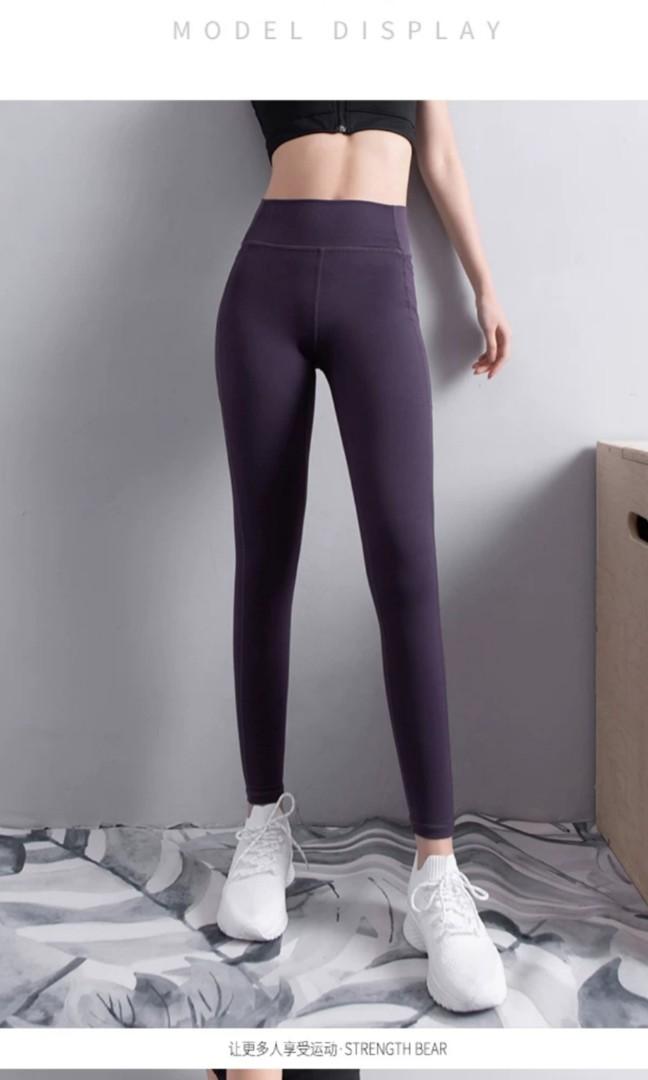 Dark purple gym leggings Clearance