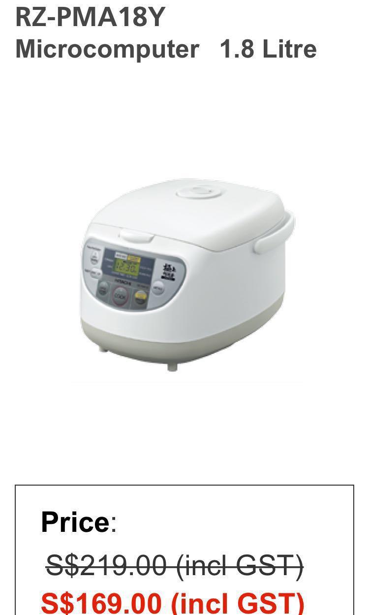 BRAND NEW HITACHI JAPANESE RICE COOKER, TV & Home Appliances, Kitchen