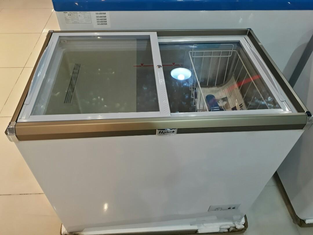 Markes Chest Type Freezer Glass Top and Curved 4cuft 7cuft 9.5cuft