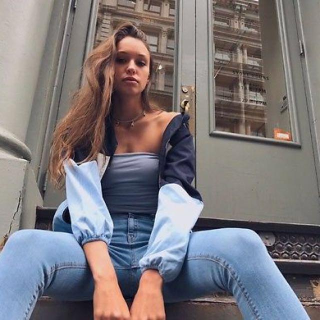 Brandy melville on sale color block windbreaker