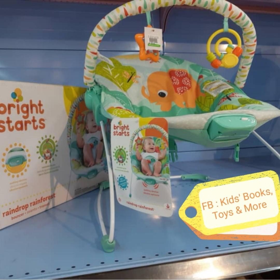 bright starts raindrop rainforest bouncer