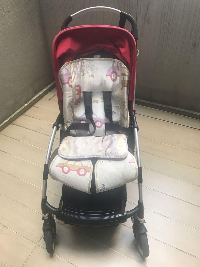 Bugaboo bee3 stroller (Category: Strollers) located in Singapore. Submitted by cicihoo (Listing ID 240820813, Image 1). Description: Bugaboo bee 3 stroller, used for 4 years. No tears but seat extension broke, you can change the part in “my first years”@69.9SGD. Other then the seat, everything working fine. Come with free cooling mat and pillow and rain cover..