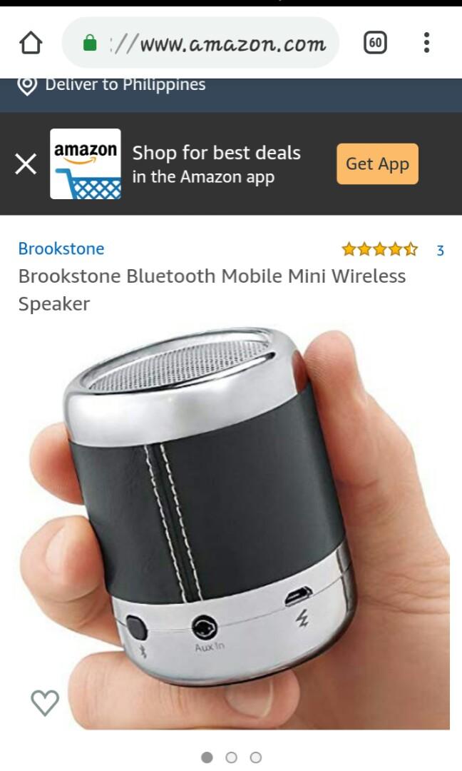 Brookstone mini bluetooth speaker on sale