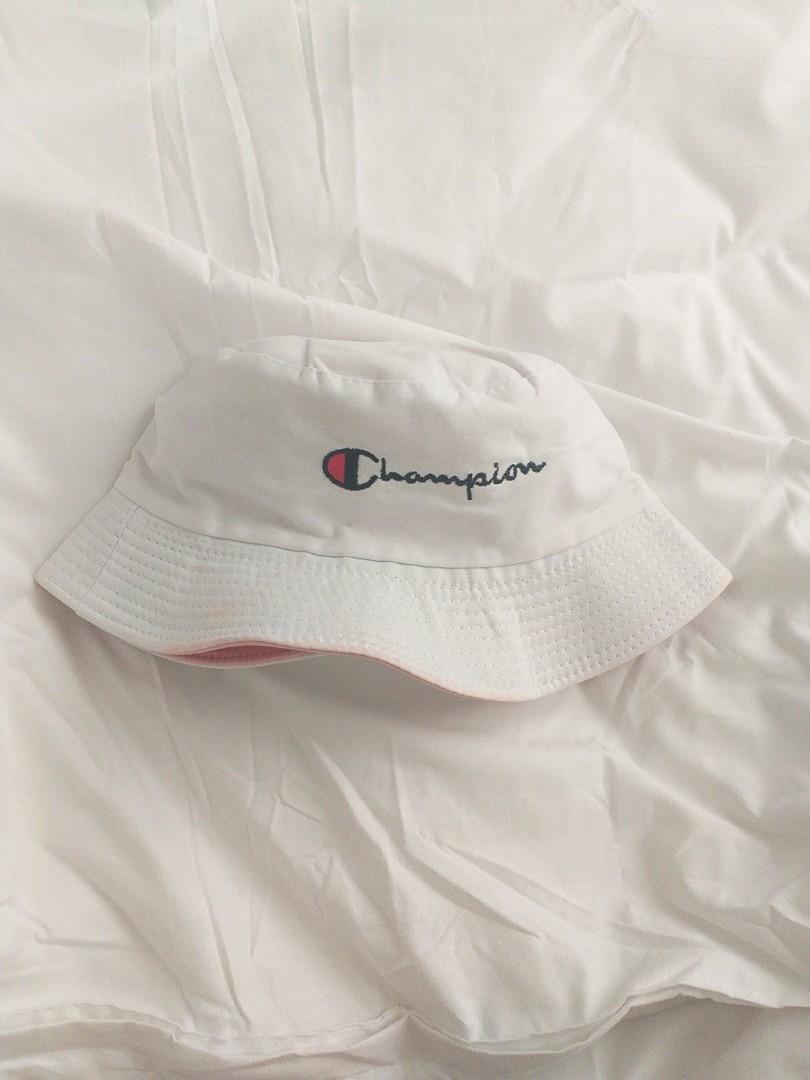 pink champion bucket hat