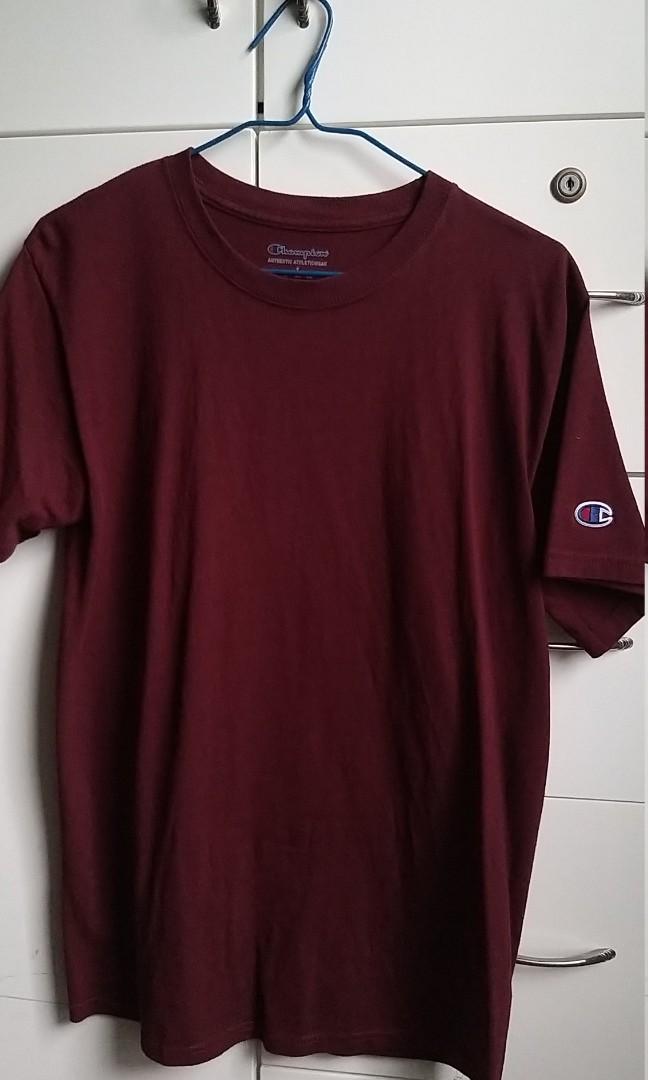 maroon champion t shirt