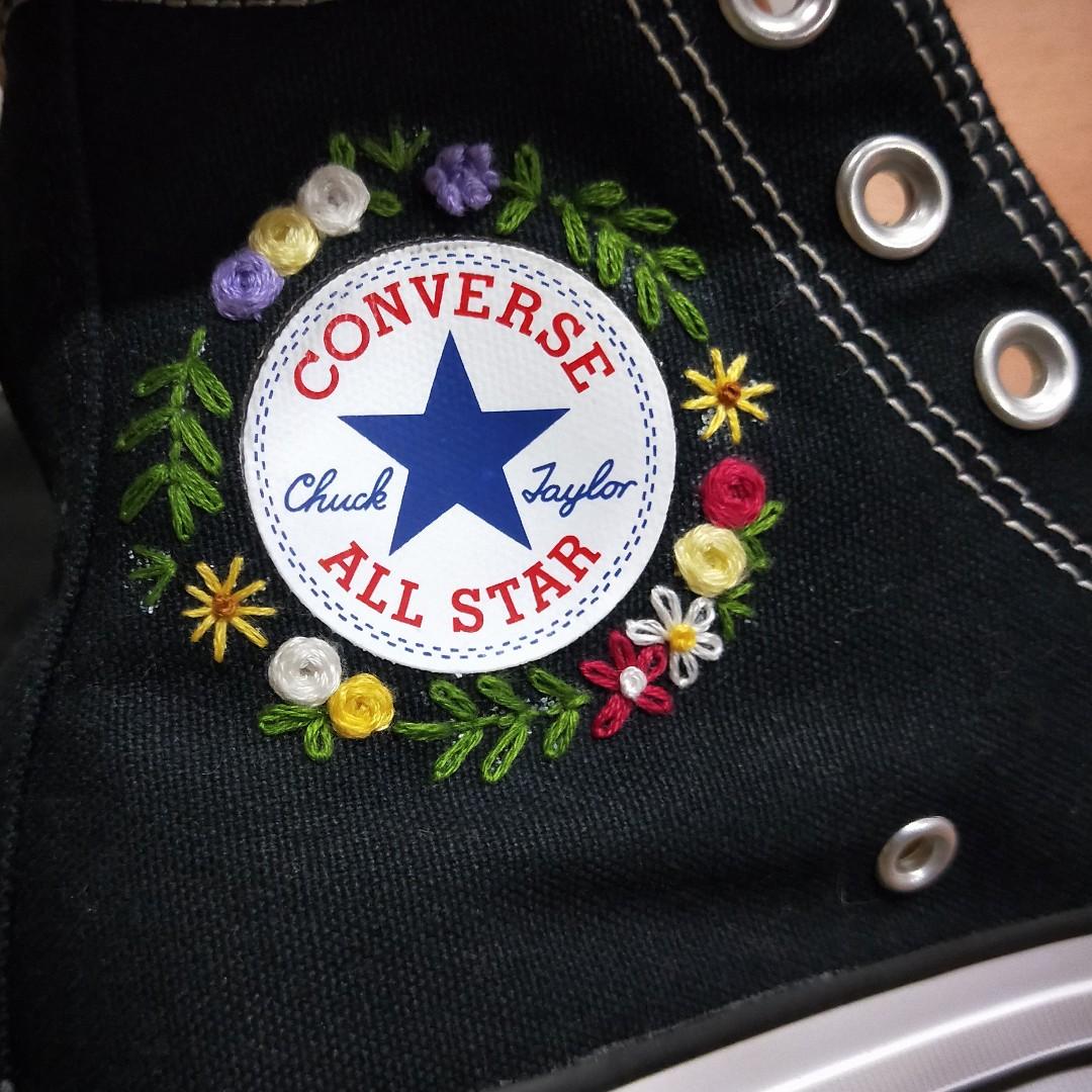 custom embroidered converse