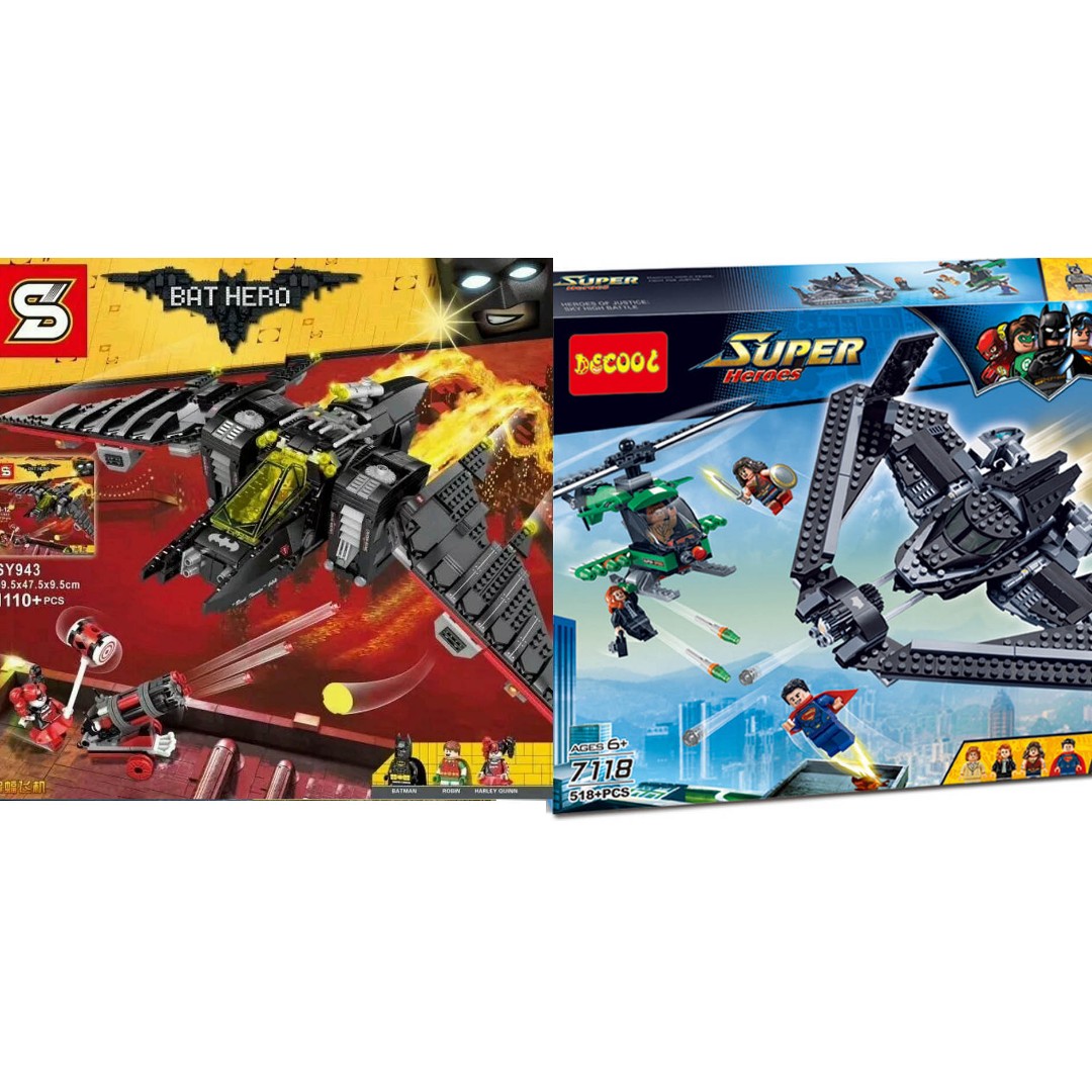 DC Lepin Lego Batman Batwing Bat Man Jet Plane Wing ...
