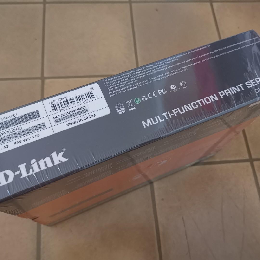 DLINK DPR1061 3PORT MULTIFUNCTION PRINT SERVER, Computers & Tech, Parts & Accessories