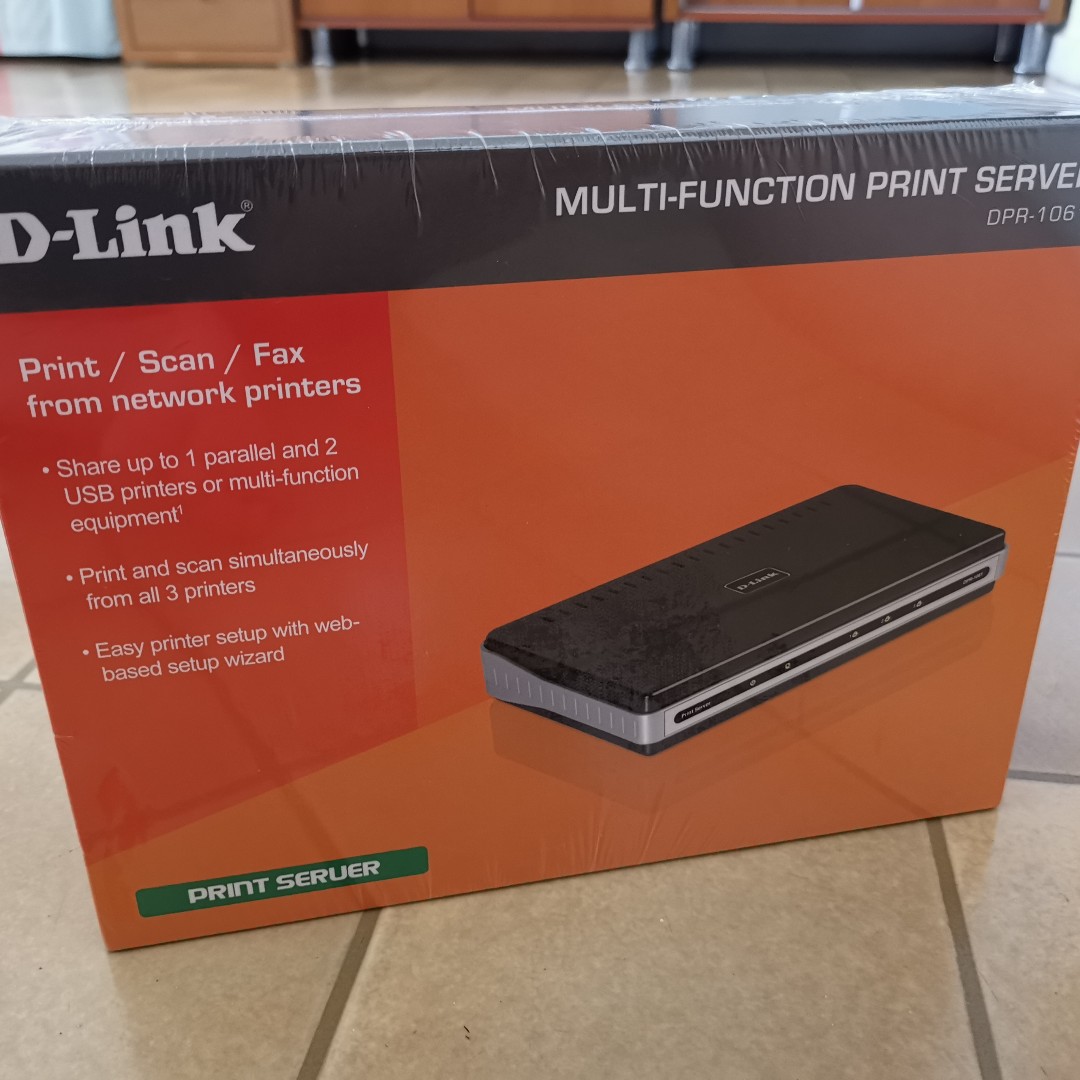 DLINK DPR1061 3PORT MULTIFUNCTION PRINT SERVER, Computers & Tech, Parts & Accessories
