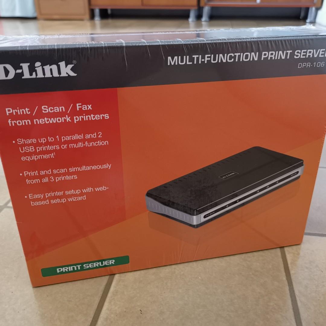 D-LINK DPR-1061 3-PORT MULTIFUNCTION PRINT SERVER, Computers & Tech ...