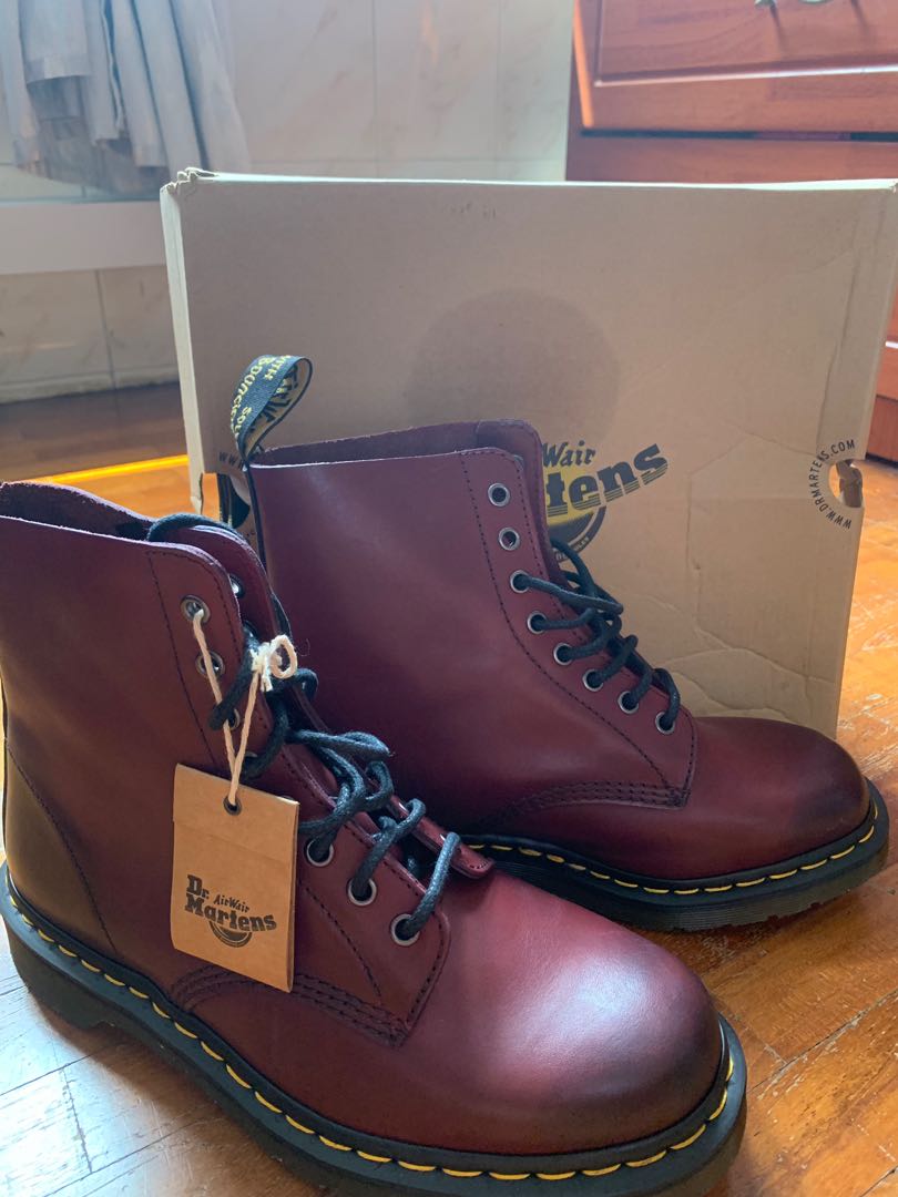 Dr Martens Cherry Red Pascal Boots Men s Fashion Footwear