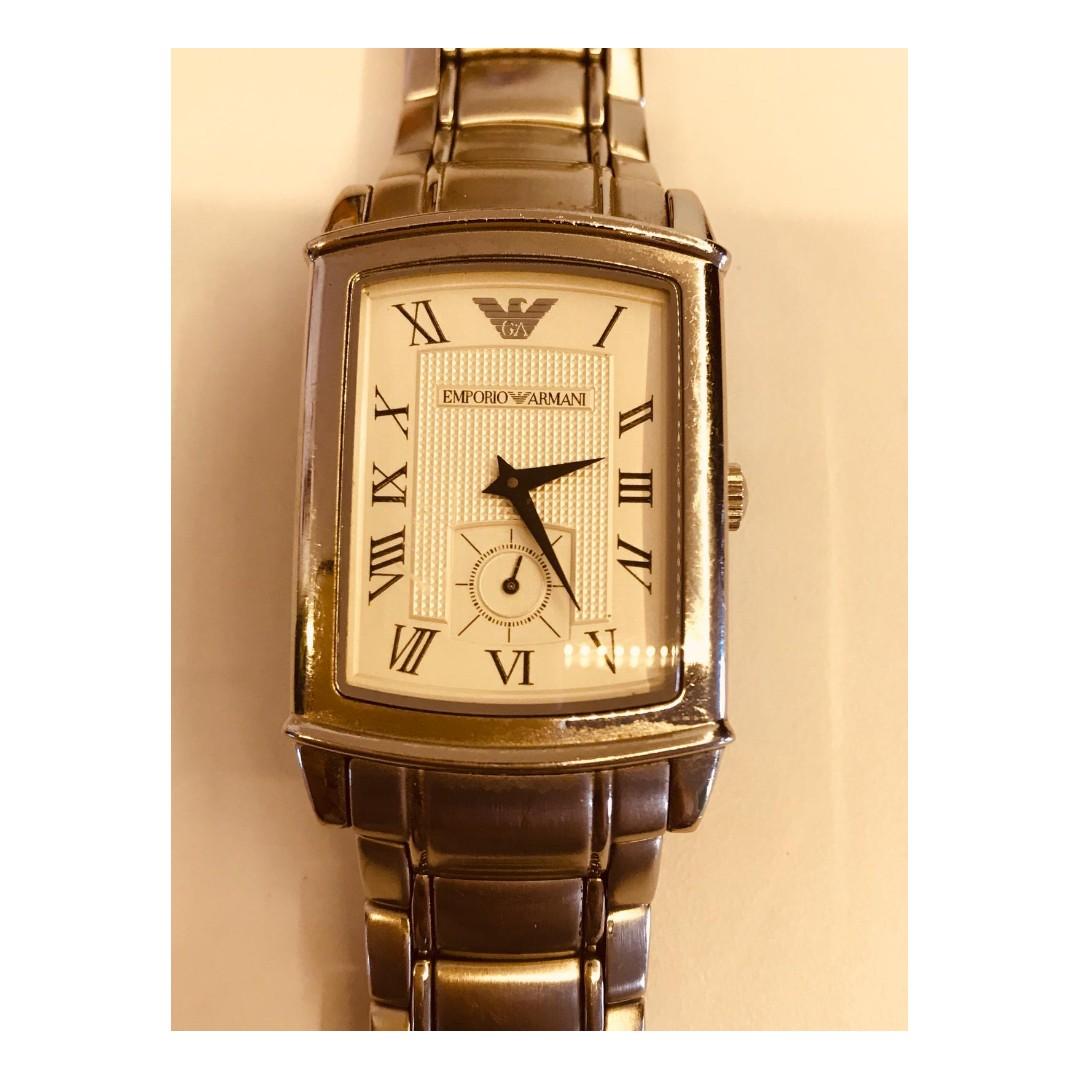 Emporio armani square watch hotsell