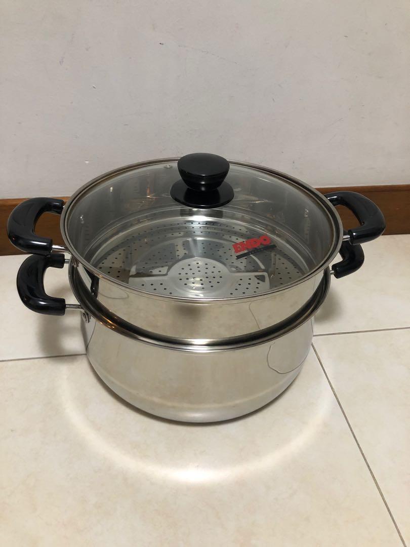 endo 2 tier stainless steel steamer