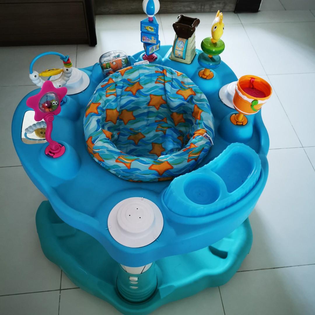Evenflo exersaucer mega splash activity shop center