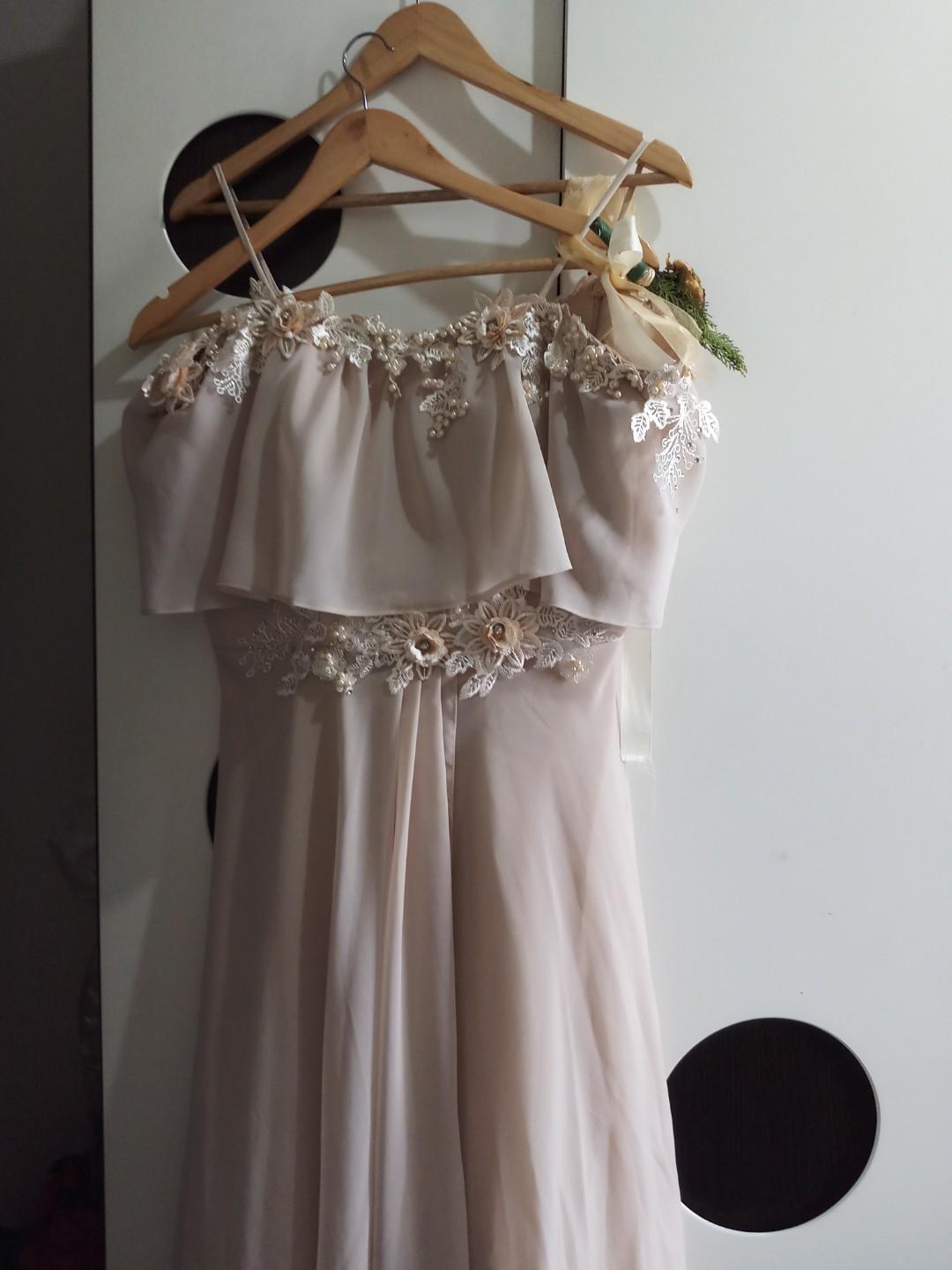 off shoulder filipiniana gown