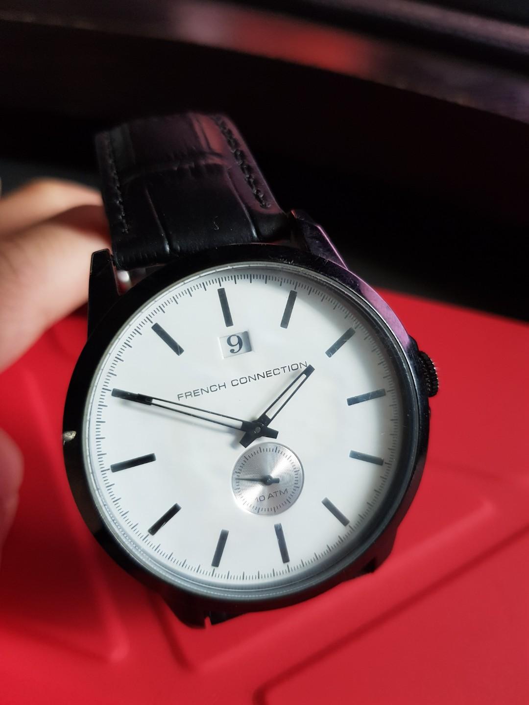 French connection outlet white watch