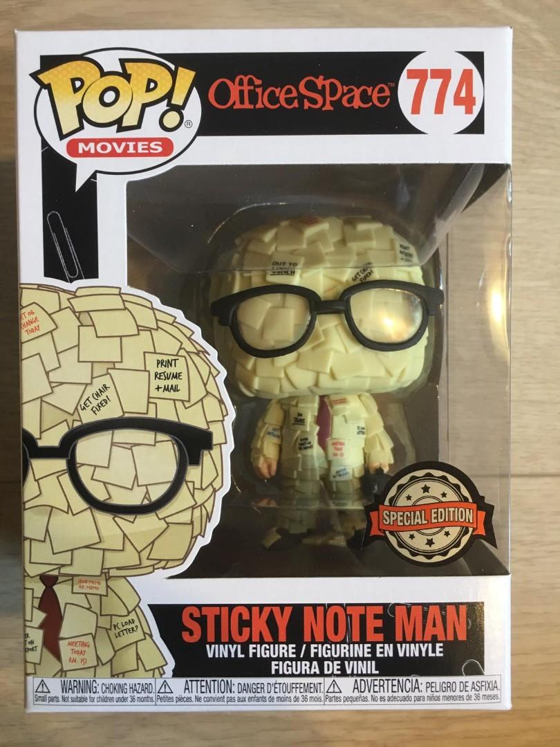 Funko Pop - Office Space Sticky Note Man, Hobbies & Toys, Toys & Games on  Carousell