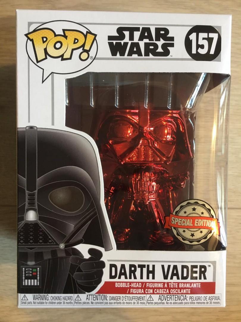 Red chrome darth vader pop vinyl hotsell