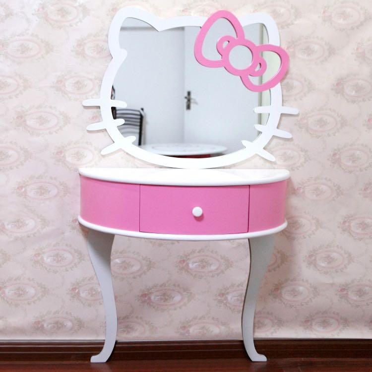 Hello Kitty Wall Mirror (Big) Brand New, Furniture, Home Decor on Carousell