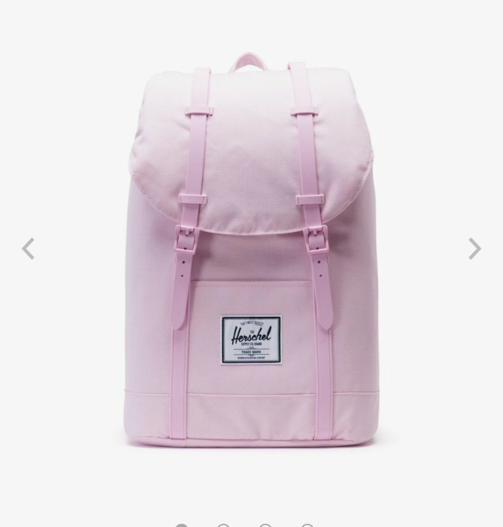 Herschel Retreat Backpack Pink Lady Crosshatch Women s Fashion Bags Wallets Backpacks on Carousell