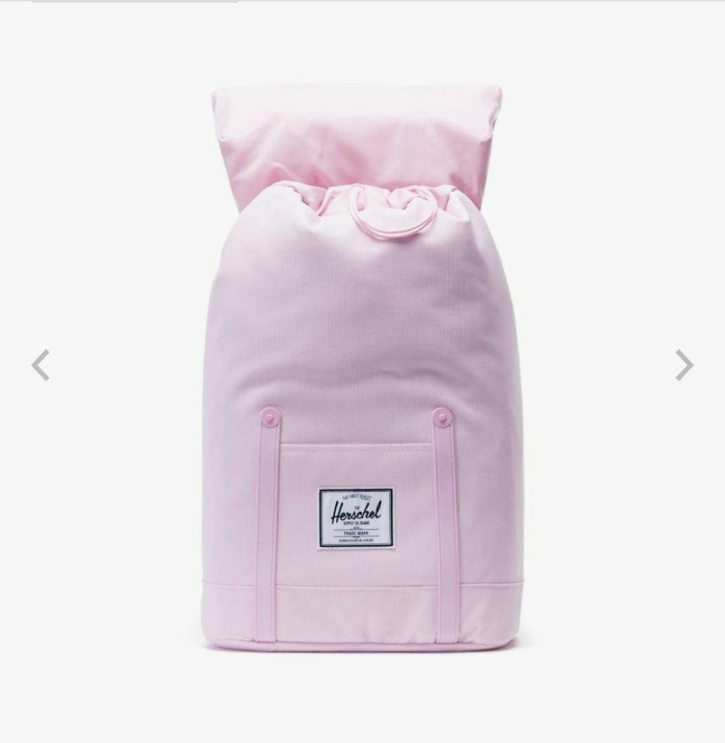 Herschel Retreat Backpack Pink Lady Crosshatch Women s Fashion Bags Wallets Backpacks on Carousell