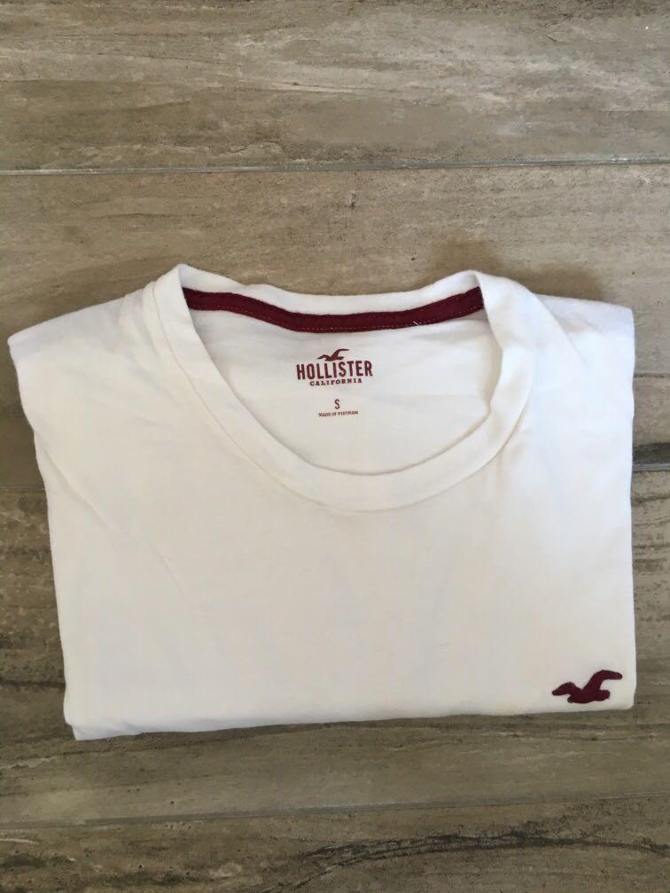 Hollister Classic White T-Shirt, Men's 