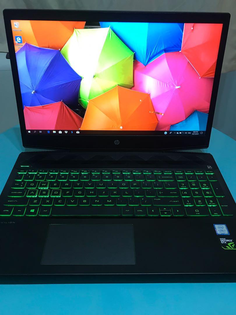 Hp Power Pavilion 15 Acid Green Gaming Laptop Electronics Computers Laptops On Carousell