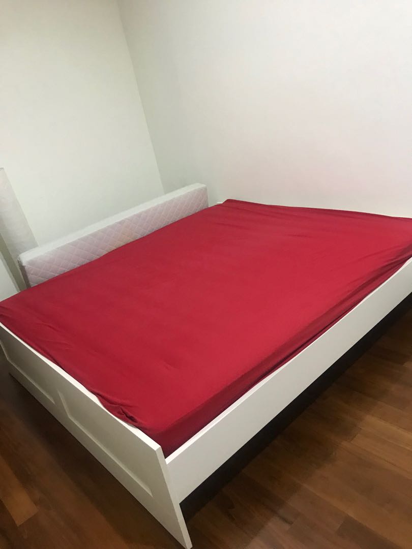 Ikea Brimnes King Bed Frame Mattres