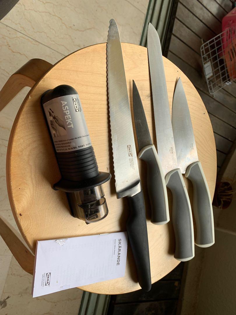 SKÄRANDE Knife sharpener, black - IKEA