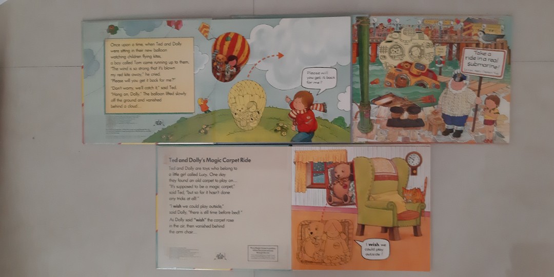 Interactive Ted And Dolly S Childrens Books Books Stationery Children S Books On Carousell
