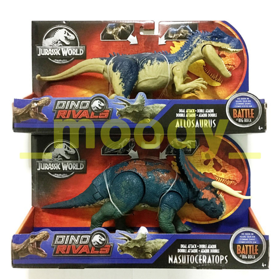 Jurassic World Dual Attack Allosaurus Nasutoceratops Hobbies