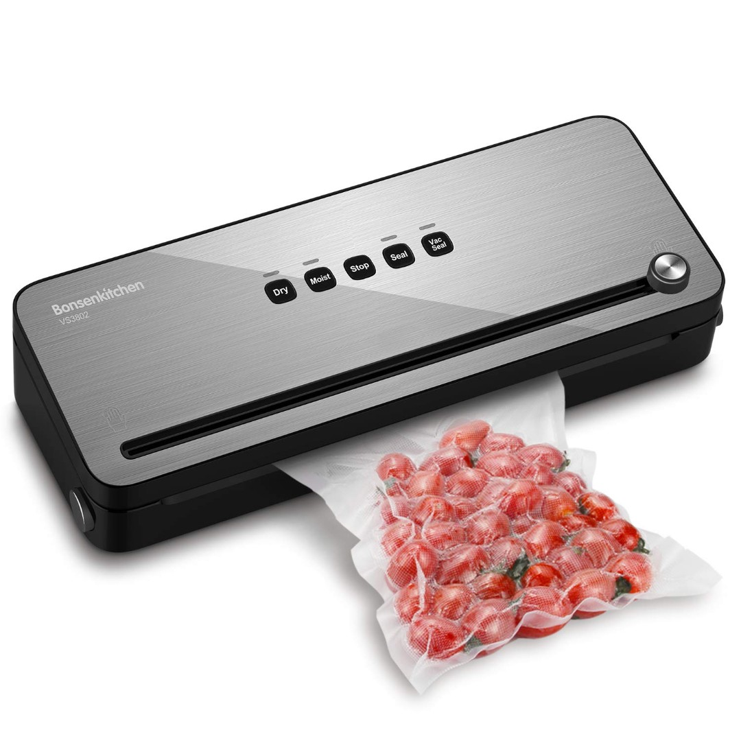 (K462) Bonsenkitchen Vacuum Packing Machine for Foods, Vacuum Sealer