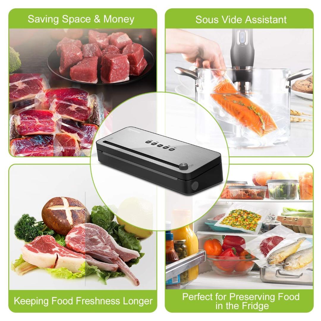 (K462) Bonsenkitchen Vacuum Packing Machine for Foods, Vacuum Sealer
