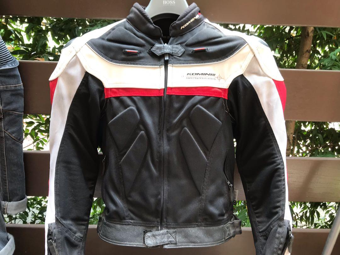 Komine Titanium textile leather jacket Motorcycles Motorcycle Apparel on Carousell
