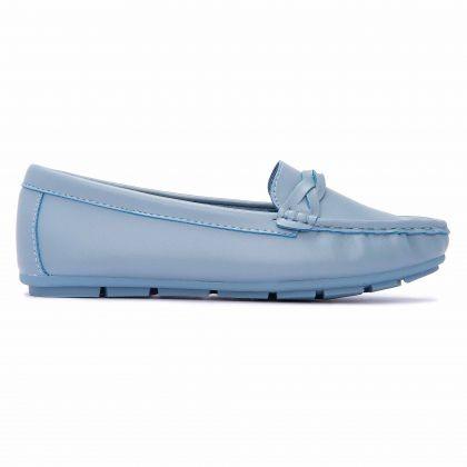 light blue loafers womens
