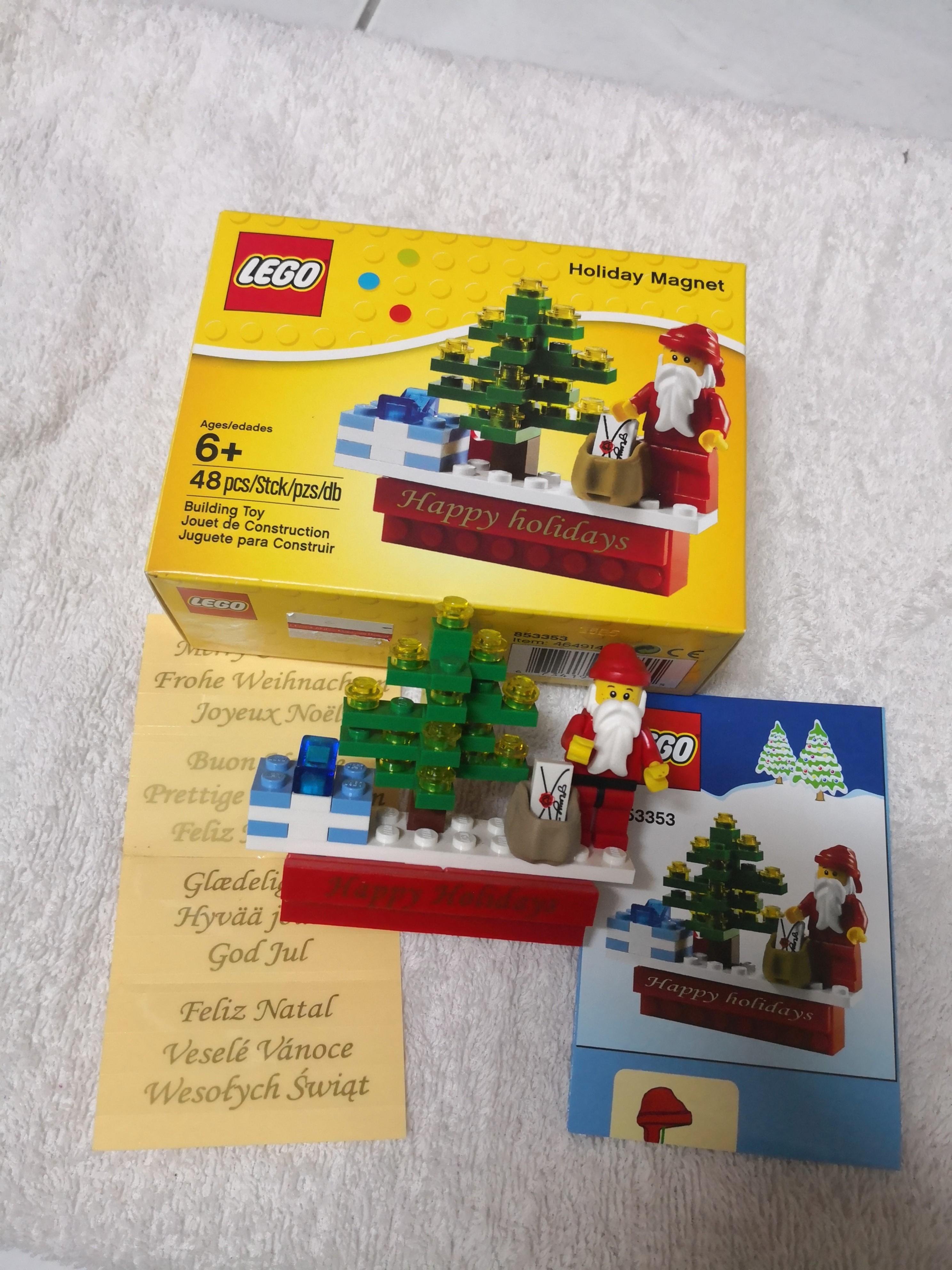Lego holiday magnet sale
