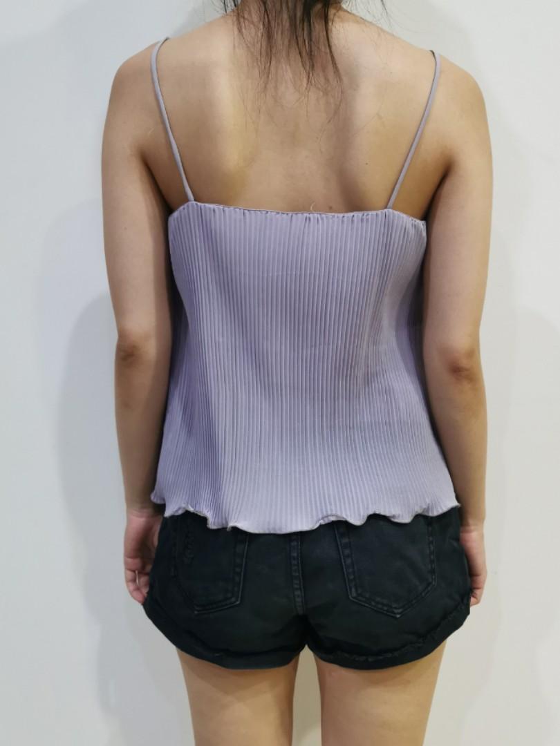 Lilac Top, Women's Fashion, Tops, Sleeveless on Carousell
