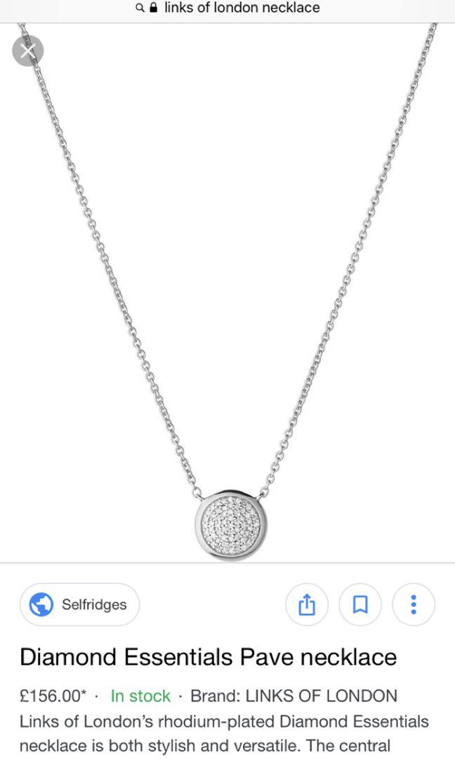 Links of London diamond essential necklace