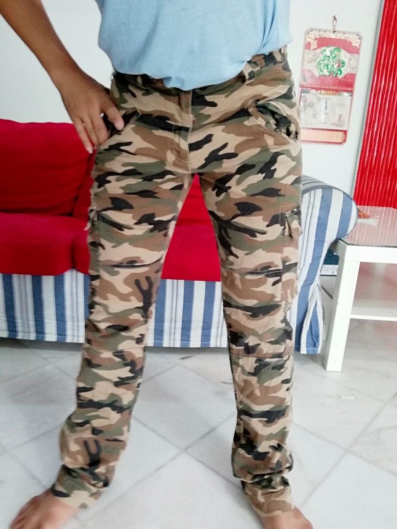 Elastic 2024 camo pants