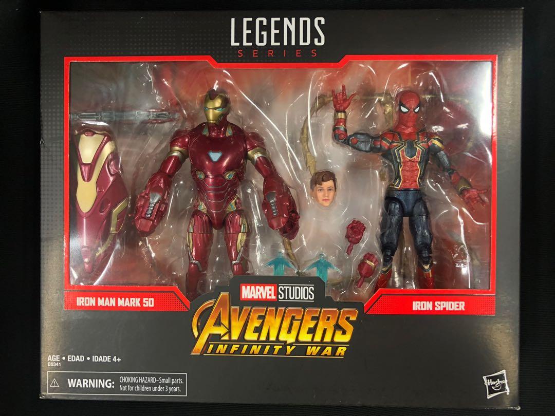 Marvel Legends Avengers Infinity War- Iron Man Mark 50 Tony Stark + Iron  Spider-Man Peter Parker, Hobbies & Toys, Toys & Games On Carousell