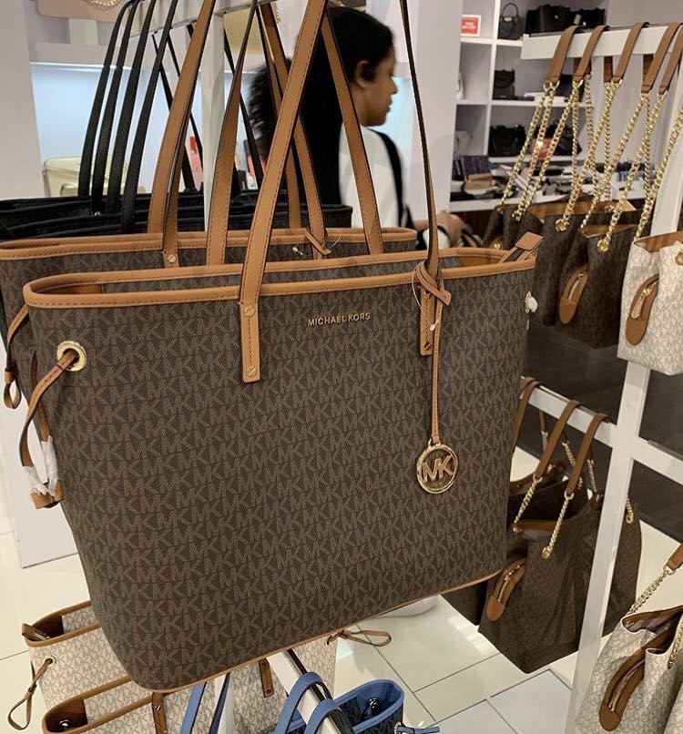 michael kors jet set drawstring tote
