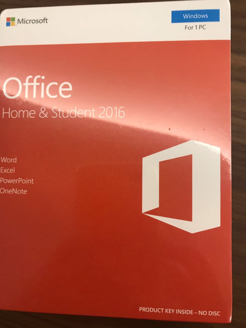 Microsoft Office Home & Student 2016, Computers & Tech, Parts